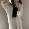 Soft Girl Cotton Long Loose Robe Oversize Dress  21