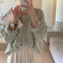Soft Casual Kawaii Knitted Sweater