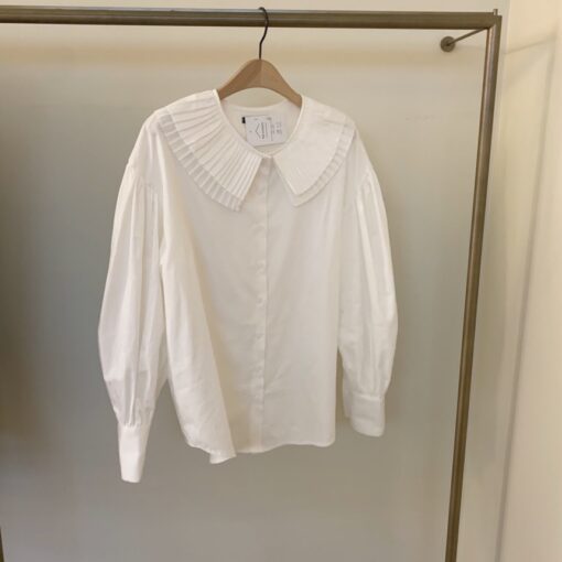 Elegant Casual White Blouse Shirt