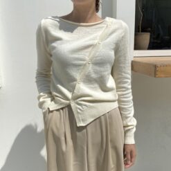 Asymmetrical Knitted Retro Elegant Sweater
