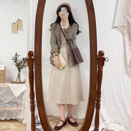 Kawaii Sleeveless Soft Girl Vintage Dress  10