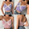 Lace Sexy Summer Soft Girl Crop Top (Many Colors)