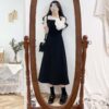 Kawaii Sleeveless Soft Girl Vintage Dress  1