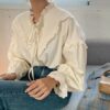 Vintage Elegant Long Softie Loose Blouse Shirt