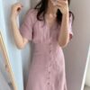 Soft Girl Vintage Oversize Short Sleeve Dress 3