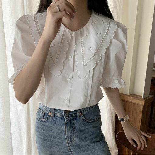 French Soft Girl Vintage Loose Shirt