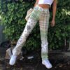 Patchwork Checkered Frill Soft Girl Pant
